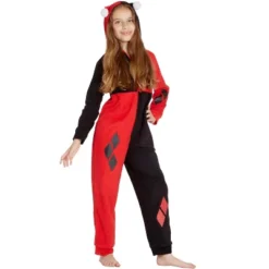 DC Comics Girls' Harley Quinn Costume One Piece Union Suit Pajama Outfit -Pure Wear Store GUEST 9dc821fc 503c 4d75 8458 9a46453fd865