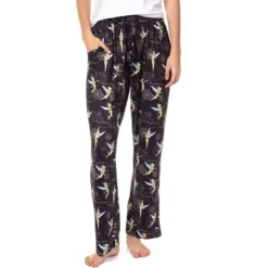 Disney Womens' Tinker Bell Sleep Never Land Map Symbols Pajama Pants Black -Pure Wear Store GUEST 9fd525ec a2f8 4631 9e7c 22d17aa477c5