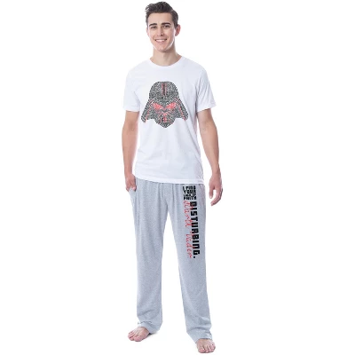 Star Wars Mens' Darth Vader Lack Of Faith Sleep Pajama Set Shirts Pants Multicolored 3 Star Wars Mens' Darth Vader Lack Of Faith Sleep Pajama Set Shirts Pants Multicolored - Image 3