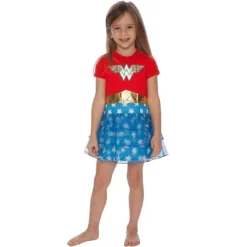 DC Comics Girls Wonder Woman Gold Foil Logo 3 Tiered Costume Pajama Nightgown Multicolored 7 DC Comics Girls Wonder Woman Gold Foil Logo 3 Tiered Costume Pajama Nightgown Multicolored -Pure Wear Store GUEST a045c9f9 265b 4df2 9904 16fcd7c474ee