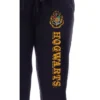 Harry Potter Womens' Hogwarts House Crest Sleep Jogger Pajama Pants Black
