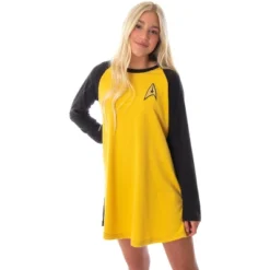 Star Trek Original Series Women's Juniors Raglan Sleep Shirt Nightgown -Pure Wear Store GUEST a13b6102 e94f 4157 99e6 3cf96af1416c