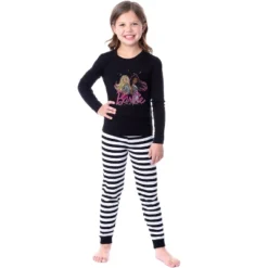 Barbie Girls' Child Stylish Best Friends Tight Fit Sleep Pajama Set Black -Pure Wear Store GUEST a2d3f464 c8df 4342 9c88 34f67fe2263a
