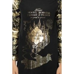 Juniors Harry Potter Marauders Map Raglan Nightgown Pajama Sleep Shirt -Pure Wear Store GUEST a2e2bc20 c2a7 4c8f 9697 11c24a36fe24