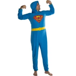 DC Comics Mens' Superhero Character Hooded Union Suit Footless Pajamas Costume -Pure Wear Store GUEST a4bfe4b3 e61d 4673 a7ef 9302a5a302fc