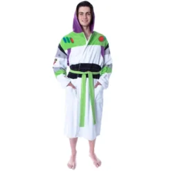 Disney Men's Toy Story Buzz Lightyear Costume Fleece Plush Robe Bathrobe -Pure Wear Store GUEST a5ca1b2c 7608 4528 8a9b b8714b0d1336