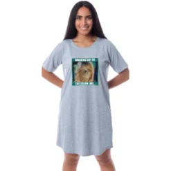 Star Wars Womens' Movie Chewbacca Salon Funny Nightgown Sleep Pajama Grey -Pure Wear Store GUEST a685274b 23bc 4b85 a745 747c017aefef
