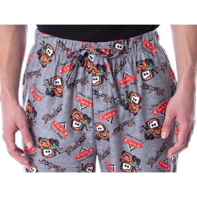 Disney Men's Cars Mater Cartoon Toss Print Character Sleep Pajama Pants Heather Grey 3 Disney Men's Cars Mater Cartoon Toss Print Character Sleep Pajama Pants Heather Grey - Image 3
