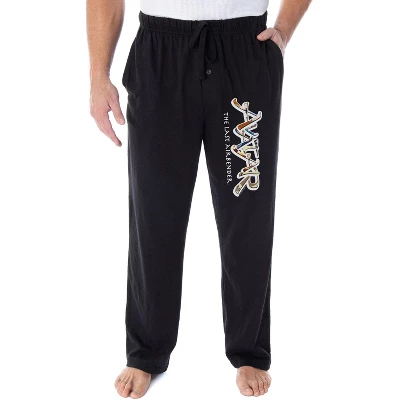 Avatar The Last Airbender Men's Character In Logo Sleep Lounge Pajama Pants Black 3 Avatar The Last Airbender Men's Character In Logo Sleep Lounge Pajama Pants Black - Image 3