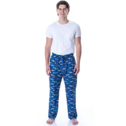 Hot Wheels Adult Men's Allover Die-Cast Cars Loungewear Sleep Pajama Pants Blue