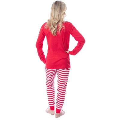Barbie Family Christmas Logo Santa Unisex Sleep 2 Piece Pajama Set Adult 4 Barbie Family Christmas Logo Santa Unisex Sleep 2 Piece Pajama Set Adult - Image 4