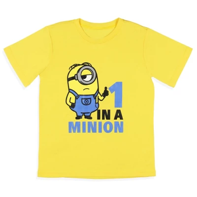 Despicable Me Boys' Movie Minions 1 In A Minion Sleep Pajama Set Shorts Multicolored 1 Despicable Me Boys' Movie Minions 1 In A Minion Sleep Pajama Set Shorts Multicolored
