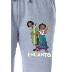 Disney Encanto Women's Mirabel And Bruno Sleep Jogger Pajama Pants Grey