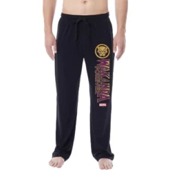 Marvel Comics Mens' Black Panther Wakanda Forever Sleep Pajama Pants Black -Pure Wear Store GUEST b0340375 59a7 4857 879d 87054e8c1a56