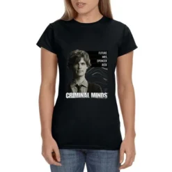 Criminal Minds Womens' TV Show Future Mrs. Spencer Reid Crewneck T-Shirt Black -Pure Wear Store GUEST b03d9cab 539c 49c5 a3c1 3a70cac5c19d