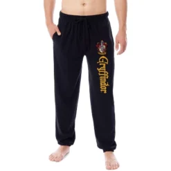 Harry Potter Mens' Hogwarts All Houses Sleep Jogger Pajama Pants Black -Pure Wear Store GUEST b1e80a91 f3a0 46b7 9562 242777ae02cd