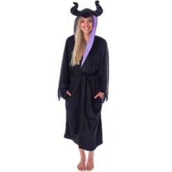Disney Villains Women's Maleficent Costume Fleece Plush Robe Bathrobe -Pure Wear Store GUEST b2c06e0f 7c00 4bc6 b853 f8dd67eeade2