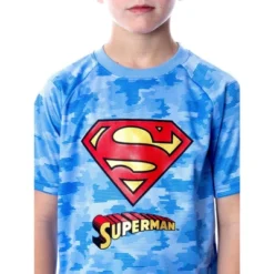 DC Comics Boys' Justice League Digital Camo Superman 2 PC Pajama Set Blue -Pure Wear Store GUEST b55f8477 614b 4f11 8b30 8718722d742a