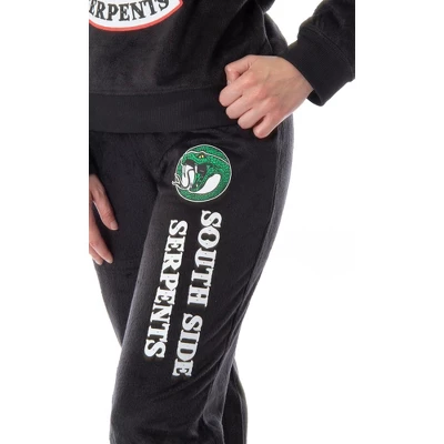 Riverdale Juniors' Southside Serpents 2 Piece Fleecy Jogger Pajama Set Serpents Ouroboros Logo 2 Riverdale Juniors' Southside Serpents 2 Piece Fleecy Jogger Pajama Set Serpents Ouroboros Logo - Image 2