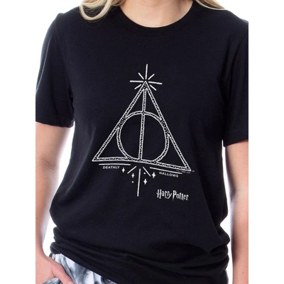 Harry Potter Womens' Deathly Hallows Wizarding World Sleep Pajama Set Multicolored 1 Harry Potter Womens' Deathly Hallows Wizarding World Sleep Pajama Set Multicolored