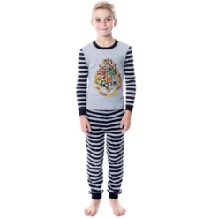 Harry Potter Boys' Hogwarts Crest Wizarding World Sleep Pajama Set Grey -Pure Wear Store GUEST b716c639 4725 42d5 92fc cb77019c8d3f