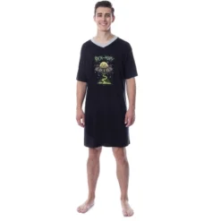 Rick And Morty Mens' TV Show Series Drunk Spaceship Sleep Pajama Dress -Pure Wear Store GUEST b8b80483 04da 4e1a 88f4 c9be2fe0ae88