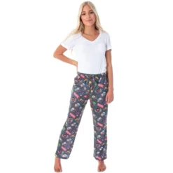 Marvel Comics Women's Avengers Kawaii Allover Character Print Pajama Pants Kawaii Avengers Allover