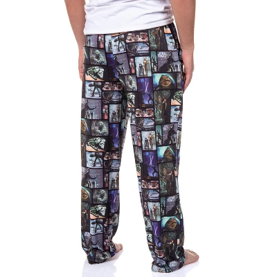 Star Wars Mens' Movie Film Classic Character Scenes Sleep Pajama Pants Multicolored 3 Star Wars Mens' Movie Film Classic Character Scenes Sleep Pajama Pants Multicolored - Image 3