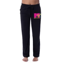 MTV Womens' Music Television Neon Vintage Logo '80s Sleep Pajama Pants Black 5 MTV Womens' Music Television Neon Vintage Logo '80s Sleep Pajama Pants Black -Pure Wear Store GUEST bc94040c d244 44b1 9daa 499c8f58e824