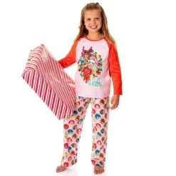 Barbie Girls' Christmas Santa Characters Tis The Season Sleep Pajama Set Pink -Pure Wear Store GUEST c0a38382 4758 41fa 939f e97106e4100b