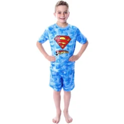 DC Comics Boys' Justice League Digital Camo Superman 2 PC Pajama Set Blue -Pure Wear Store GUEST c19a7711 c5a0 43d9 8c03 6418f3fa5474