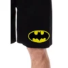 DC Comics Mens' Batman Bat-Symbol Classic Logo Icon Sleep Pajama Shorts Black