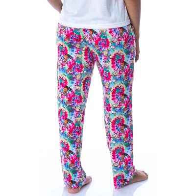 Nickelodeon Womens' Rugrats Cartoon Character Spiral Tie Dye Pajama Pants Multi 3 Nickelodeon Womens' Rugrats Cartoon Character Spiral Tie Dye Pajama Pants Multi - Image 3