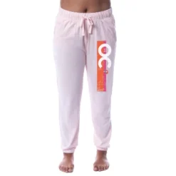 The O.C.: Television Series Womens' Logo Sleep Jogger Pajama Pants Pink -Pure Wear Store GUEST c8661432 151b 4586 befa e0336bfe940c