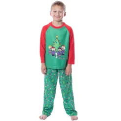 Peanuts Boys' Christmas Holiday Season Sing Along Sleep Pajama Set Green -Pure Wear Store GUEST c871f17b 014d 47eb a1df 6c05a11238eb