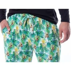 Nickelodeon Mens' SpongeBob SquarePants Tropical Delight Lounge Pajama Pants Multicolored -Pure Wear Store GUEST c8d78427 6a0c 49fd a33d 6c2c5f4cfa12