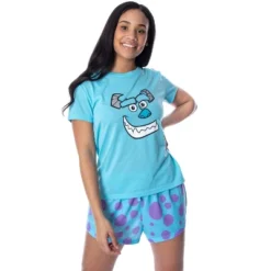 Disney Women's Monsters Inc. Sulley Shirt Top And Sleep Shorts Pajama Set Sulley -Pure Wear Store GUEST ca756810 66f9 499d 86d6 cfb8d2372f29