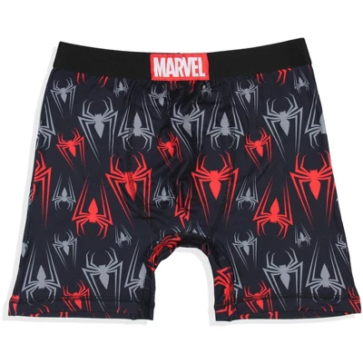 Marvel Mens' 2 Pack Spider-Man Spidey Boxers Underwear Boxer Briefs Black 1 Marvel Mens' 2 Pack Spider-Man Spidey Boxers Underwear Boxer Briefs Black