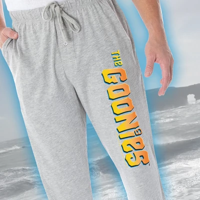 The Goonies Men's Classic Movie Logo Loungewear Sleep Bottoms Pajama Pants Heather Grey 2 The Goonies Men's Classic Movie Logo Loungewear Sleep Bottoms Pajama Pants Heather Grey - Image 2