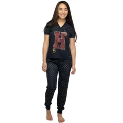 Harry Potter Juniors' H Is For Harry Gryffindor Athletic Jogger Pajama Set Black -Pure Wear Store GUEST d084f925 4862 483f ae06 a7879ae7a2c2