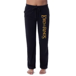 The Lord Of The Rings Womens' Movie Film Title Sleep Pajama Pants Black -Pure Wear Store GUEST d0854979 3351 497c 83ea e3b1a8e226ff