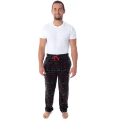 Marvel Men's Deadpool Christmas Ugly Sweater Fleece Sleep Pajama Pants Ugly Deadpool Sweater -Pure Wear Store GUEST d101c72e 5cc6 48ff aef4 a5c58fc1a735
