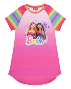 Barbie Girls' Doll Magic Fairy Characters Stars Nightgown Sleep Pajama Shirt Pink -Pure Wear Store GUEST d20fbc9a 1911 45d2 ac99 48707c6ca60a