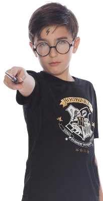 HARRY POTTER Boys Little Hogwarts Wizard Crest Pajama Short Set