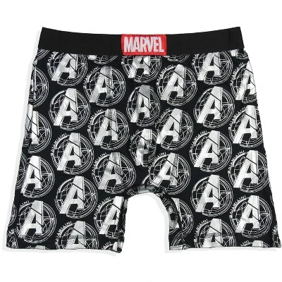 Marvel Mens' 2 Pack The Avengers Comic Boxers Underwear Boxer Briefs Black 3 Marvel Mens' 2 Pack The Avengers Comic Boxers Underwear Boxer Briefs Black - Image 3