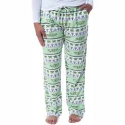 Star Wars Womens' The Mandalorian Baby Yoda Grogu Ugly Sweater Pajama Pants Green -Pure Wear Store GUEST dbb9336a 4db9 4646 a5fe 2629a799cda2