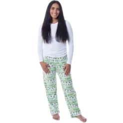 Star Wars Womens' The Mandalorian Baby Yoda Grogu Ugly Sweater Pajama Pants Green -Pure Wear Store GUEST de5525ac 752c 414b 8f39 5ad80ed112a4