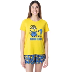 Despicable Me Womens' Minions 1 In A Minion Sleep Pajama Set Short Multicolored 9 Despicable Me Womens' Minions 1 In A Minion Sleep Pajama Set Short Multicolored -Pure Wear Store GUEST dea0f892 7250 4c3e 9ea5 bdeca3f751ac