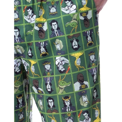 Marvel Mens' Loki Mens' Glorious Purpose Character Sleep Pajama Set Multicolored 3 Marvel Mens' Loki Mens' Glorious Purpose Character Sleep Pajama Set Multicolored - Image 3