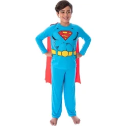 DC Comics Boys' Superman Costume Raglan Shirt And Pants Pajama Set With Cape Classic Superman -Pure Wear Store GUEST df7133b3 0d43 4719 bdbf cf2ef36f5eaa